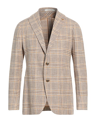 TAGLIATORE Blazer Brown 52% Virgin Wool, 22% Silk, 13% Cotton, 13% Polyamide