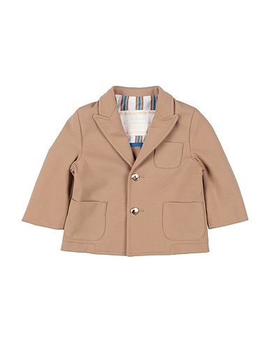DANIELE ALESSANDRINI Blazer Beige 52% Cotton, 40% Polyamide, 8% Elastane