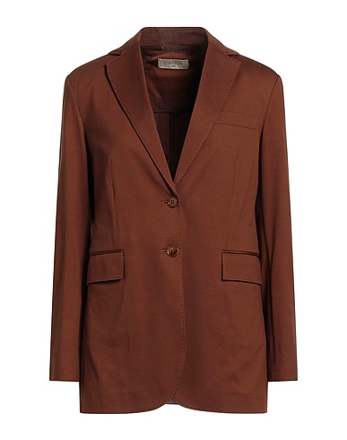 CIRCOLO 1901 Blazer Chocolate brown 92% Cotton, 8% Elastane
