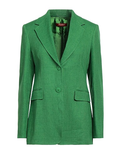 MAX MARA STUDIO Blazer Light green 100% Linen