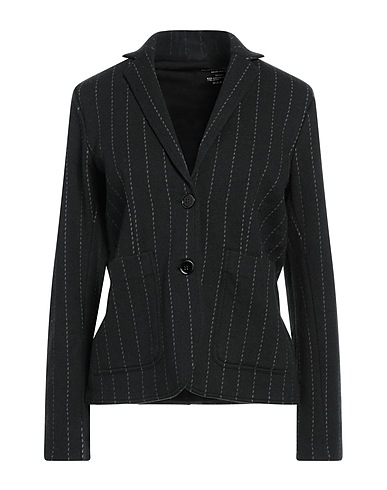 MAJESTIC FILATURES Blazer Black 83% Merino Wool, 17% Cotton