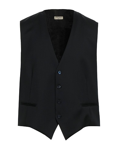 ANGELO NARDELLI Waistcoat Midnight blue 100% Virgin Wool