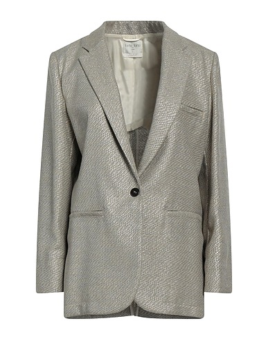 FORTE_FORTE Blazer Cream 77% Cotton, 13% Polyester, 10% Metallic Polyester