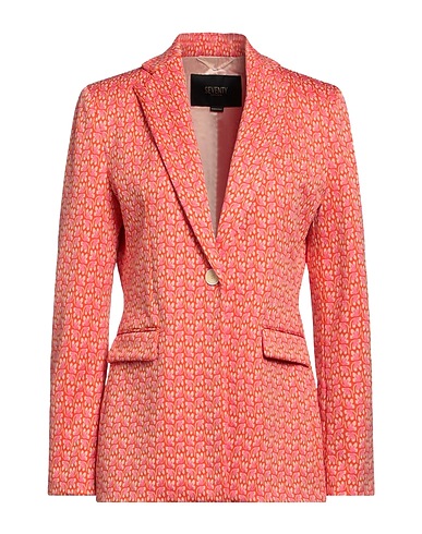 SEVENTY VENEZIA Blazer Orange 58% Polyester, 37% Polyamide, 5% Elastane