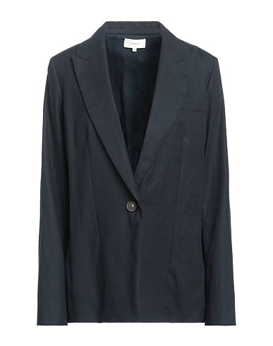 VINCE. Blazer Black 64% Linen, 35% Rayon, 1% Elastane