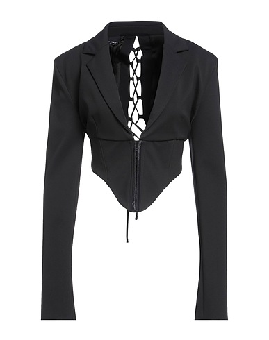 PINKO UNIQUENESS Blazer Black 65% Viscose, 30% Polyamide, 5% Elastane