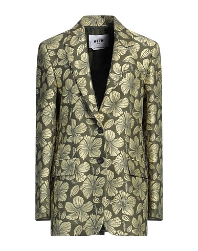 MSGM Giacca Verde militare 54% Cotone, 38% Poliestere, 8% Poliammide