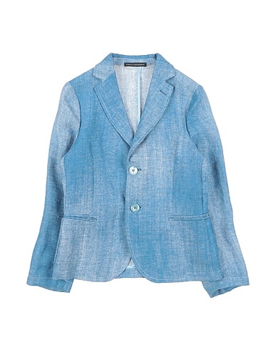 DANIELE ALESSANDRINI Blazer Pastel blue 100% Linen