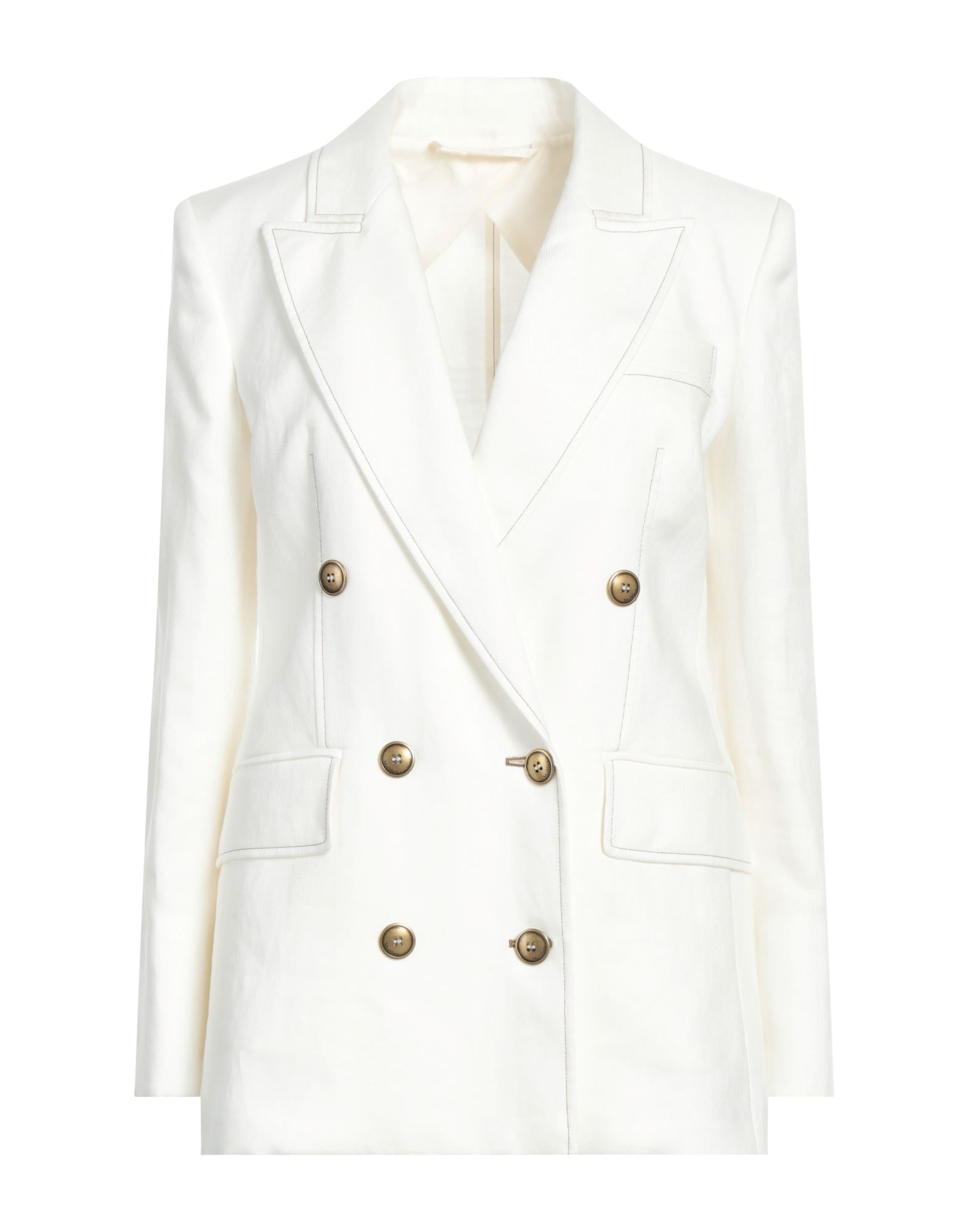 Max Mara ホワイト テーラードジャケット 38 MAX MARA】テーラードジャケット ホワイト