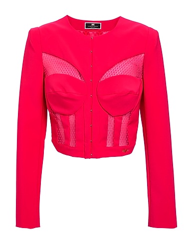 ELISABETTA FRANCHI Blazer Fuchsia 84% Polyamide, 16% Elastane