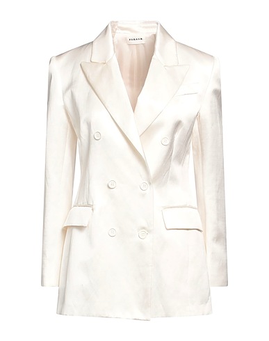 P.A.R.O.S.H. Blazer Ivory 42% Viscose, 33% Linen, 25% Cotton