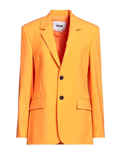 MSGM Giacca Arancione 96% Lana Vergine, 4% Elastan