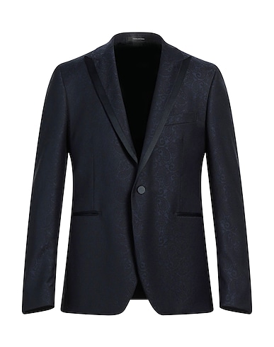 TAGLIATORE Blazer Navy blue 99% Virgin Wool, 1% Elastane