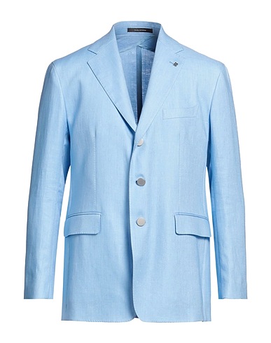TAGLIATORE Blazer Light blue 100% Linen