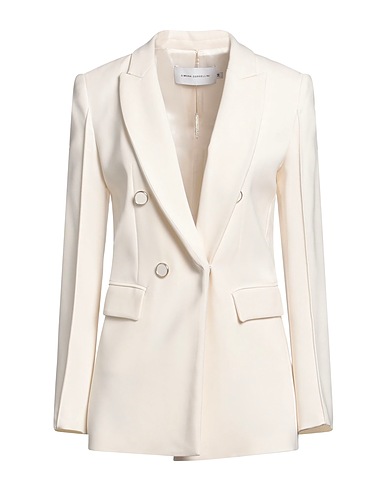 SIMONA CORSELLINI Blazer Cream 96% Viscose, 4% Elastane