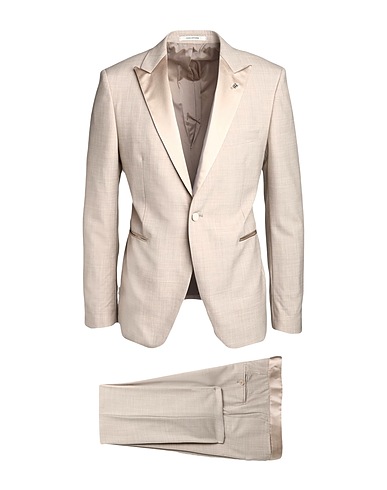 TAGLIATORE Suits Light grey 93% Virgin Wool, 7% Silk
