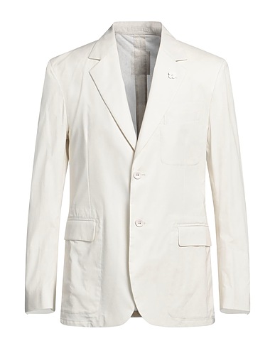 LARDINI Blazer Cream 97% Cotton, 3% Elastane