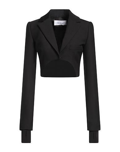 OFF-WHITE™ Blazer Black 53% Polyester, 43% Virgin Wool, 4% Elastane, Viscose, Polyamide