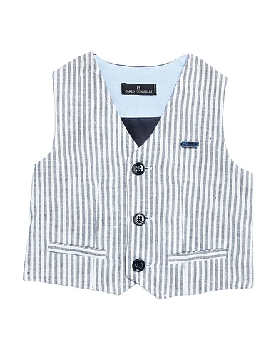 CARLO PIGNATELLI Waistcoat Blue 100% Linen