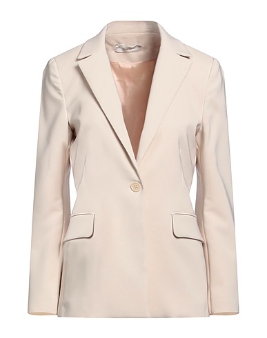 CRISTINA GAVIOLI Blazer BEIGE 89% Polyester, 11% Elastane