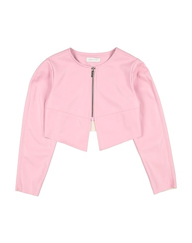 MONNALISA Jacket Pink 100% Polyester, Polyurethane resin