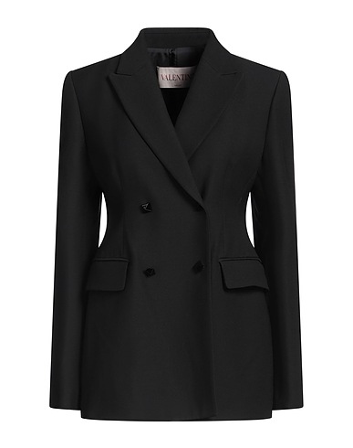 VALENTINO GARAVANI Blazer Black 65% Virgin Wool, 35% Silk