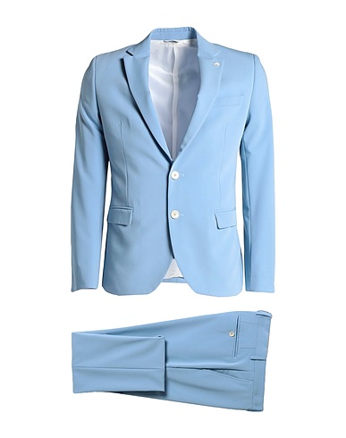 MANUEL RITZ Abito Celeste 70% Poliestere, 24% Viscosa, 6% Elastan