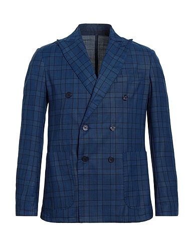 TAKESHY KUROSAWA Blazer Blue 96% Polyester, 4% Viscose