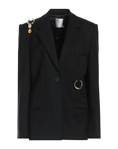 CHRISTOPHER ESBER Blazer Black 100% Wool, Viscose, Polyester