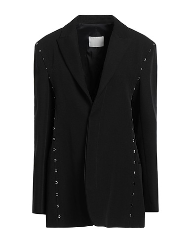DION LEE Blazer Black 55% Polyester, 45% Wool, Cotton, Elastane