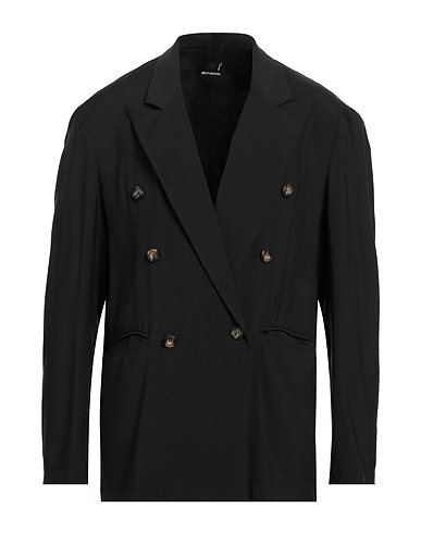 TAKESHY KUROSAWA Blazer Black 90% Viscose, 10% Polyester