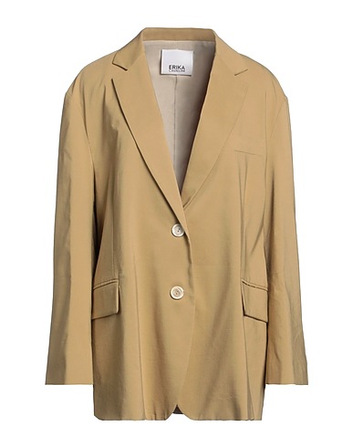 ERIKA CAVALLINI Blazer Sand 44% Linen, 38% Polyester, 16% Viscose, 2% Elastane
