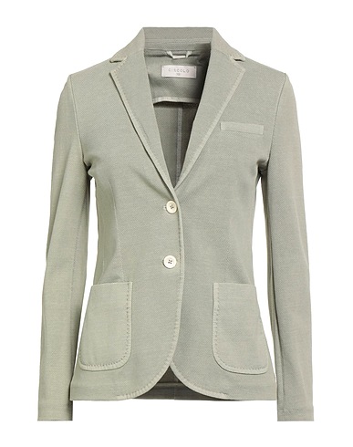 CIRCOLO 1901 Blazer Sage green 97% Cotton, 3% Elastane