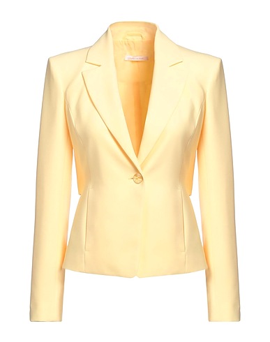 PATRIZIA PEPE Blazer Pastel yellow 89% Polyester, 11% Elastane