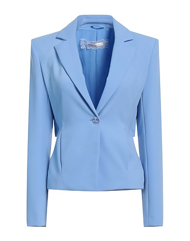 PATRIZIA PEPE Blazer Azure 89% Polyester, 11% Elastane