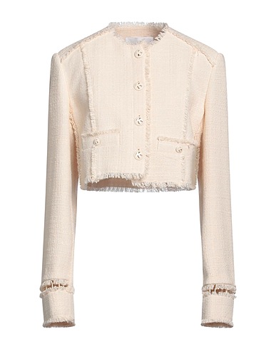 KRIZIA Blazer Cream 70% Cotton, 28% Polyester, 2% Other Fibres