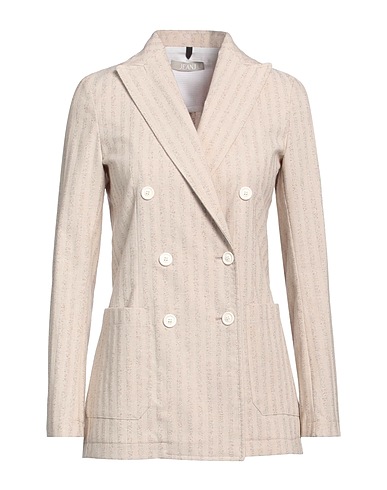 JEANJ Giacca Beige 75% Cotone, 24% Poliestere, 1% Elastan