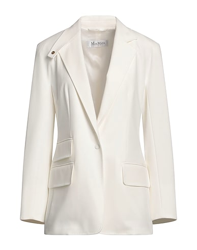 MAX MARA Blazer Ivory 98% Cotton, 2% Elastane