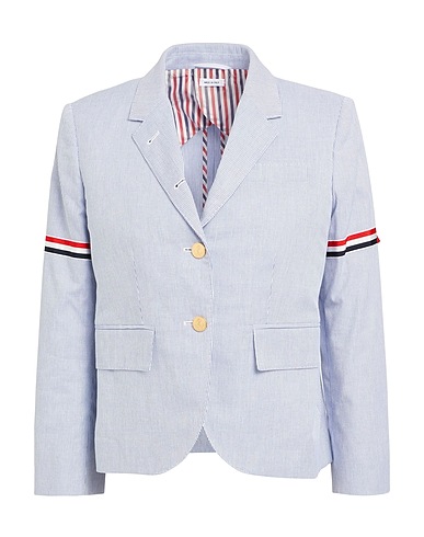 THOM BROWNE Blazer Navy blue 100% Cotton
