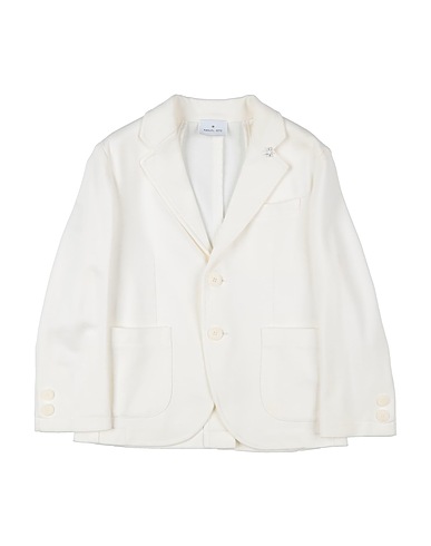 MANUEL RITZ Blazer White 65% Viscose, 30% Polyamide, 5% Elastane