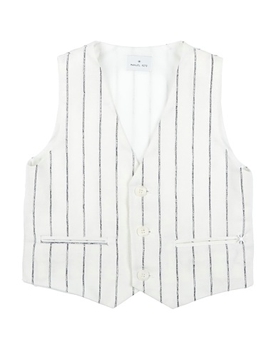 MANUEL RITZ Gilet de costume 50% Lin, 30% Coton, 20% Polyester