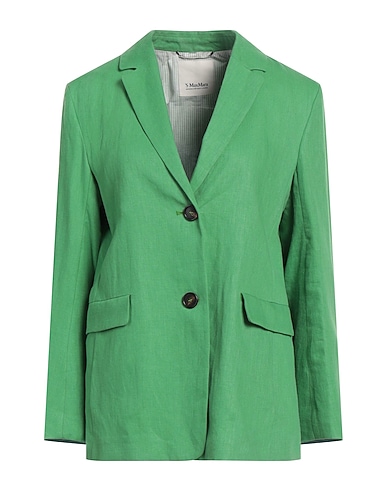 'S MAX MARA Blazer Green 100% Linen