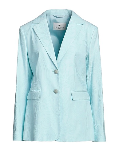 ETRO Blazer Sky blue 63% Cotton, 35% Viscose, 2% Elastane