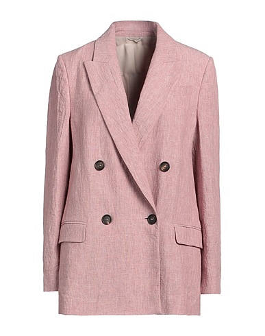 BRUNELLO CUCINELLI Blazer Antique rose 100% Linen, Ecobrass