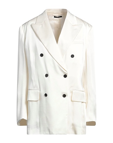 TOM FORD Veste OFF WHITE 65% Acétate, 35% Viscose, Polyester, Coton, Modal