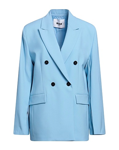 MSGM Blazer Sky blue 96% Virgin Wool, 4% Elastane