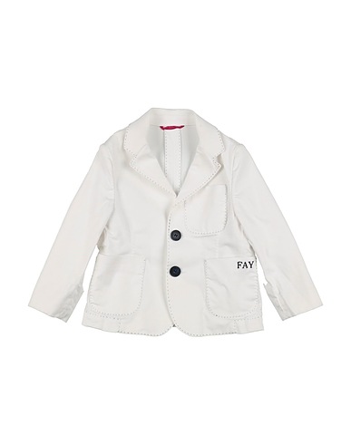 FAY Blazers Weiß 97% Baumwolle, 3% Elastan, Polyester