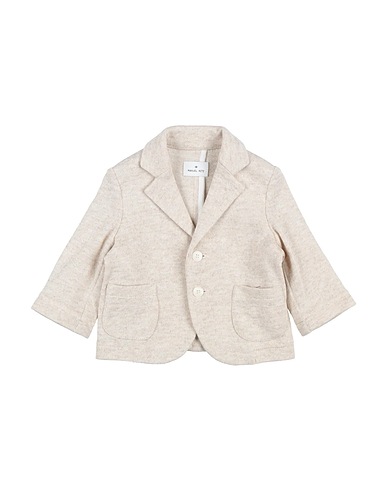 MANUEL RITZ Blazer Beige 48% Cotton, 48% Acrylic, 4% Elastane