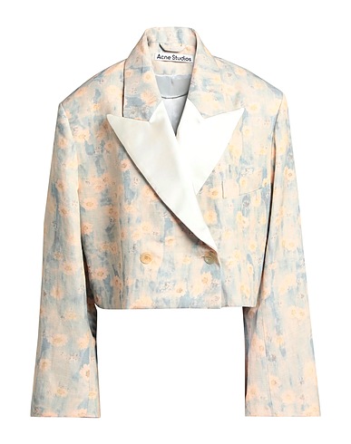 ACNE STUDIOS Blazer Beige 47% Linen, 30% Viscose, 23% Polyester, Acetate, Cupro