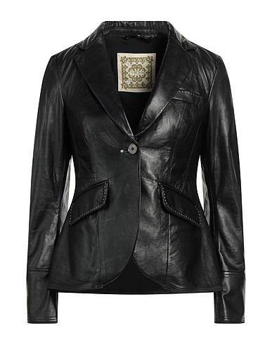 HIGH Blazer Black 100% Soft Leather